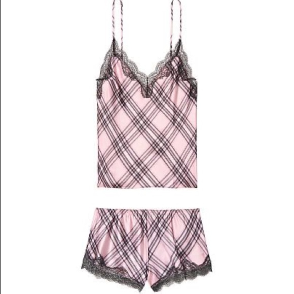 Victoria’s Secret Cami Short PJ Satin Set